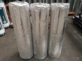3x Insulated Galvanised Steel Duct Flues, 300x1200mm Size