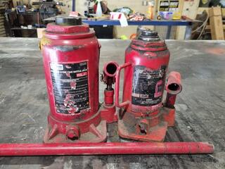 2x ProEquip Bottle Jacks, 20-ton & 6-ton Units