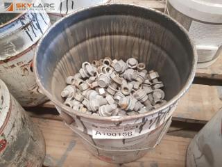 Bin of Galv Bolts and Nuts