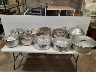 Assortment of Aluminum Cookware