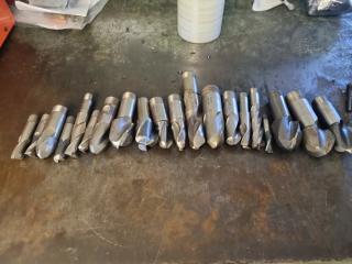 Large Lot of Milling Machine Endmills 