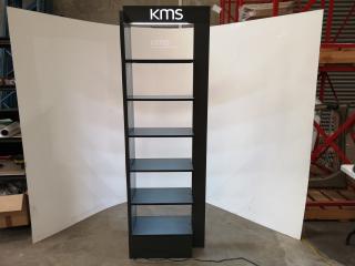 Lighted Salon Hair Product Display Shelving Unit