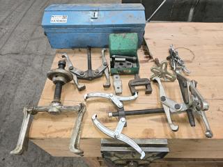 Large Number of Pullers and Tool Box
