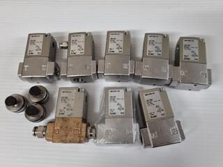 8x Pneumatic Control Valves by SMC
