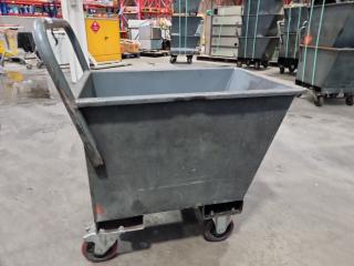 Heavy Duty Steel Scrap Material Bin Trolley