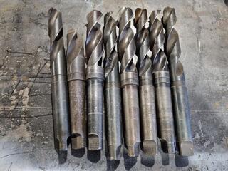 9x Imperial Size Drills w/ Morse Taper No.4 Shanks