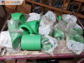Lot of Aquatherm Green Pipe Fittings