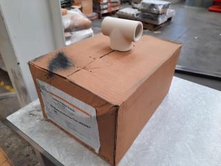 28 x Cast Metal Services Ceramic 50/40mm Reducing Tees - MS2061