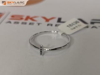 Natural Black Diamond Bar Ring | Sterling Silver | ORE Exclusives