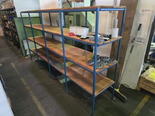 Steel and Timber Workshop Shelving