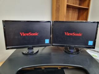 2x ViewSonic 22" LED FHD Monitors