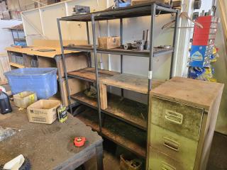 Steel and Timber Workshop Shelving