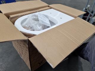 Parisi Linfa Wall Faced Toilet Pan, New but Crack damage