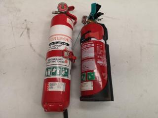 2x 1kg Dry Powder Fire Extinguishers