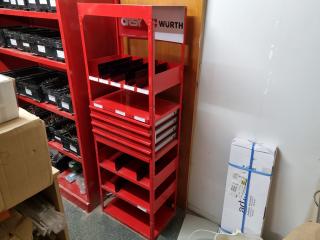 Wurth Workshop Supplies Storage Rack & Drawers Unit