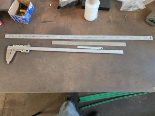 Large Vernier Caliper and Rulers