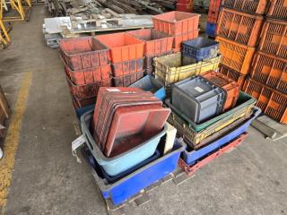 Large Lot of Plastic Bins