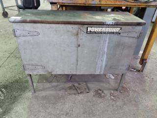Custom Built Steel Workshop Storage Cabinet