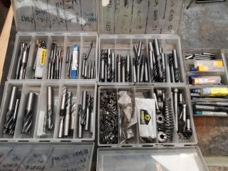 Assorted Lot of Milling End Mill Bits & More