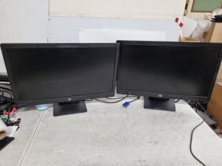 2x 23" HP ProDisplay Monitors P232