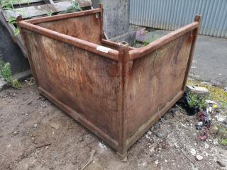 Heavy Steel Industrial Materials Bin