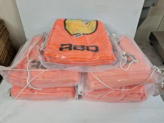 50x R80 Reversible Orange/Yellow Training Bibs, Size XXL