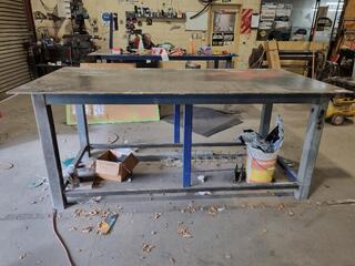 Heavy Steel Workshop Table Workbench