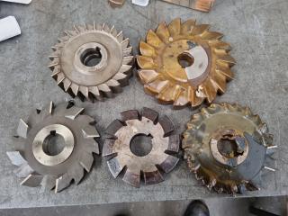 5 x Milling Machine Cutters