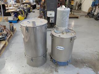 Nordson stainless steel hopper tanks