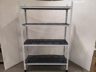 Commercial Kitchen Food Grade Shelving Unit by Novalok, 1200mm Length