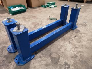 Pair of Heavy Steel Industrial Machinery or Table Stands