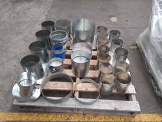 Pallet Of Galvinised Flueing Dampers / Joiners /Adapters