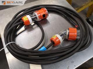 3-Phase Power Extension Cable, 8-Metre Length