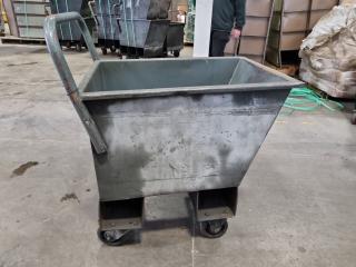 Heavy Duty Steel Scrap Material Bin Trolley