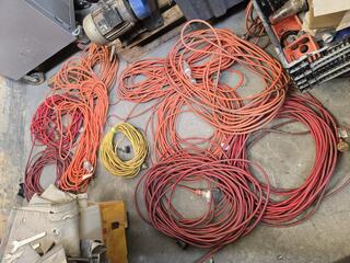 Large Bin of Extension Cords