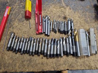 45x Assorted End Mills and Drills