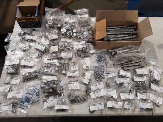 Stainless Steel Bolts, Nuts, Screws, Washers, Assorted Bulk Lot