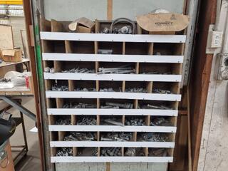 Wall Mounted Parts Rack w/ Fastening Hardware Contents