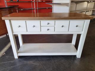 Stylish Wood Hall Table / Drawer Unit