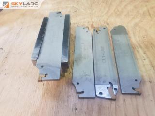 4 x Lathe Parting Tools and Holder