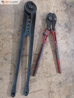 2x Large Wire Crimp & Cutter Tools
