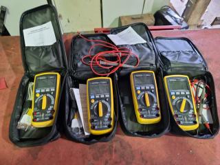 4 x Digitech Multimeters