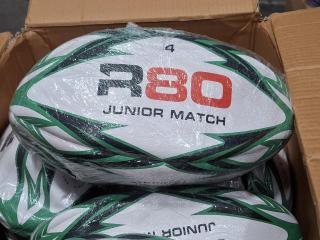 24 R80 Junior Match Rugby Balls