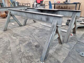 Pair of Large Heavy Steel Sawhorses