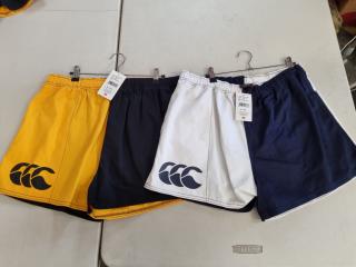 2x Canterbury Harlequin Cotton Shorts, Size 42
