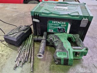 Hitachi Cordless 18V 26mm SDS Plus Rotary Hammer w/ Accessories