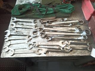Large Lot of Whitworth and AF Spanners