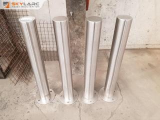 4 x Stainless Steel Bollards