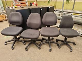4x Adjustable Office Desk Chairs