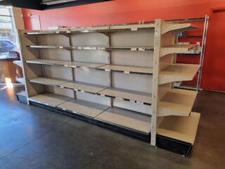 Retail 4-Sided Steel Shelving Assembly